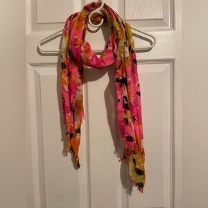 Vibrant Pink and Orange Women's Scarf